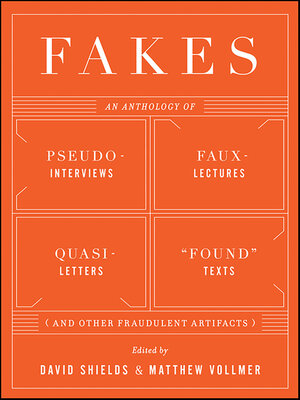 cover image of Fakes